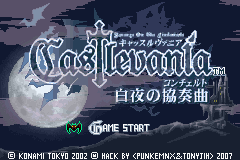 Castlevania HOD - Revenge of the Findesiecle Title Screen